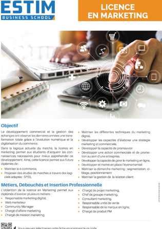 Licence Fondamentale en Marketing