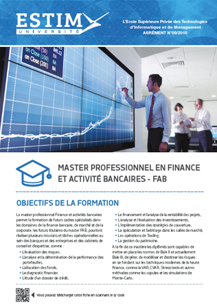 Télécharger: Master professionnel  <strong>Finance et activités bancaires- FAB</strong>
