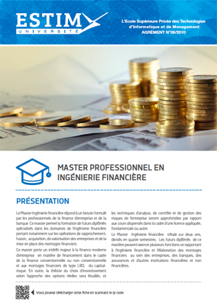 Master en Ingénierie Financière